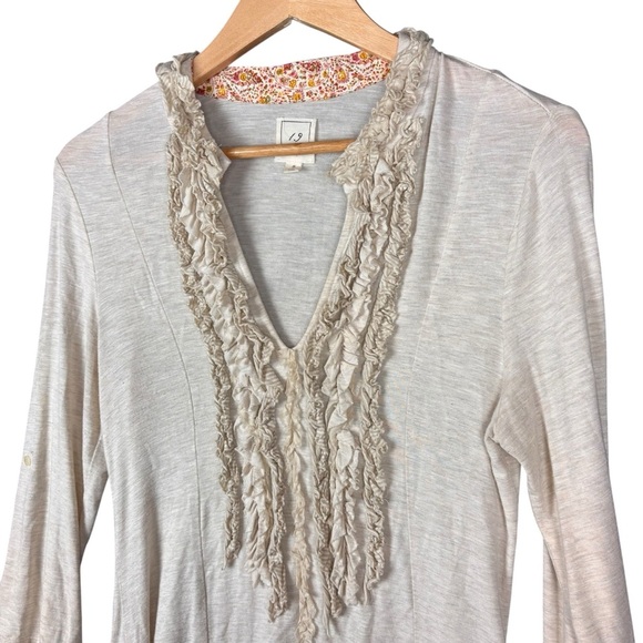 Anthropologie One Sept Ruffle Trim Tunic Top – Sz S (Excellent Condition) - Picture 9 of 12